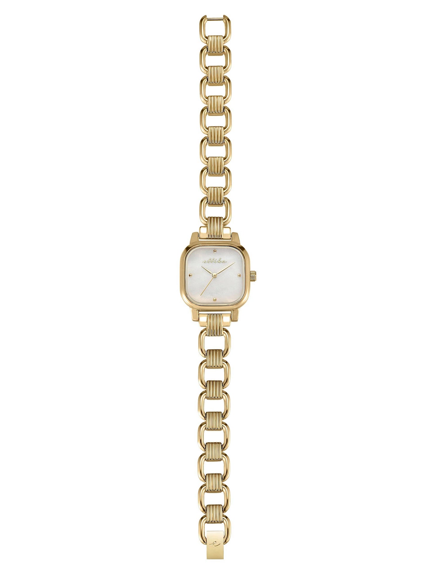 Ettika Classic Square Gold Bracelet Watch