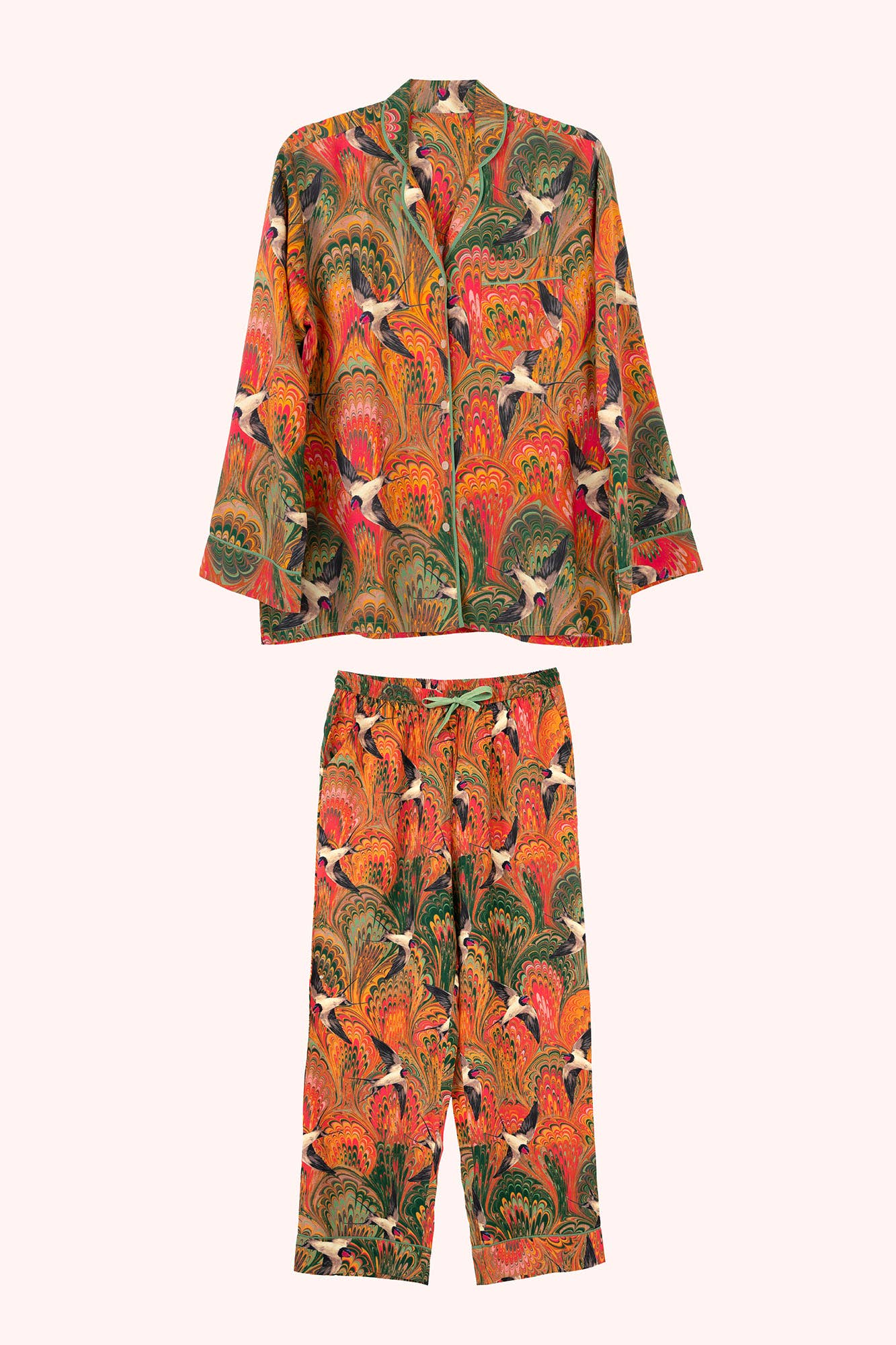 Supersoft Marbled Swallows Pyjamas - Small