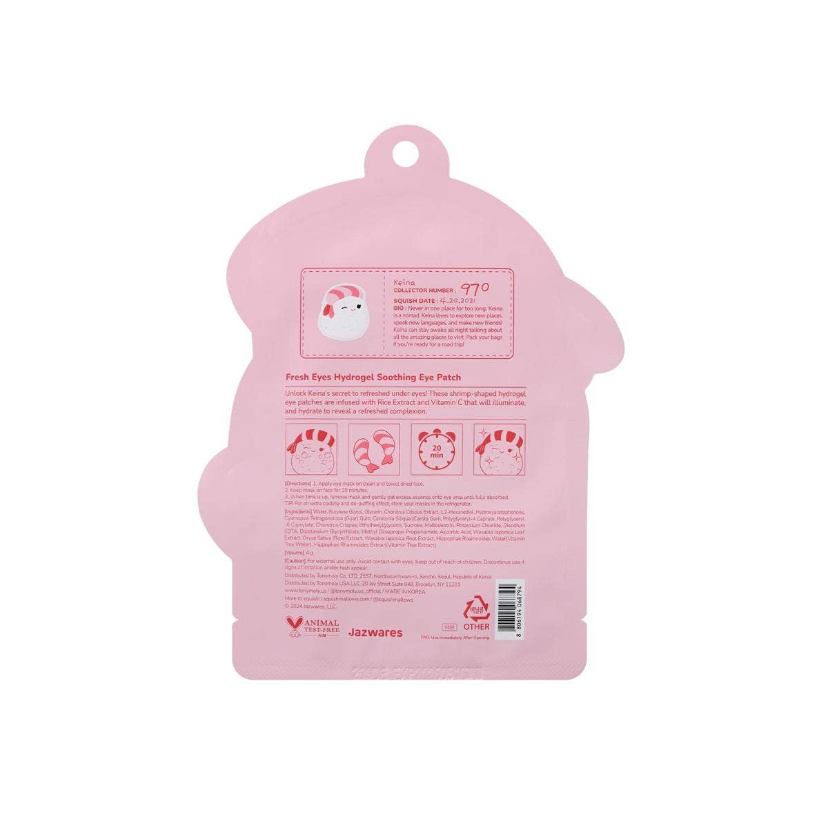 Squishmallows x TONYMOLY Eye Masks