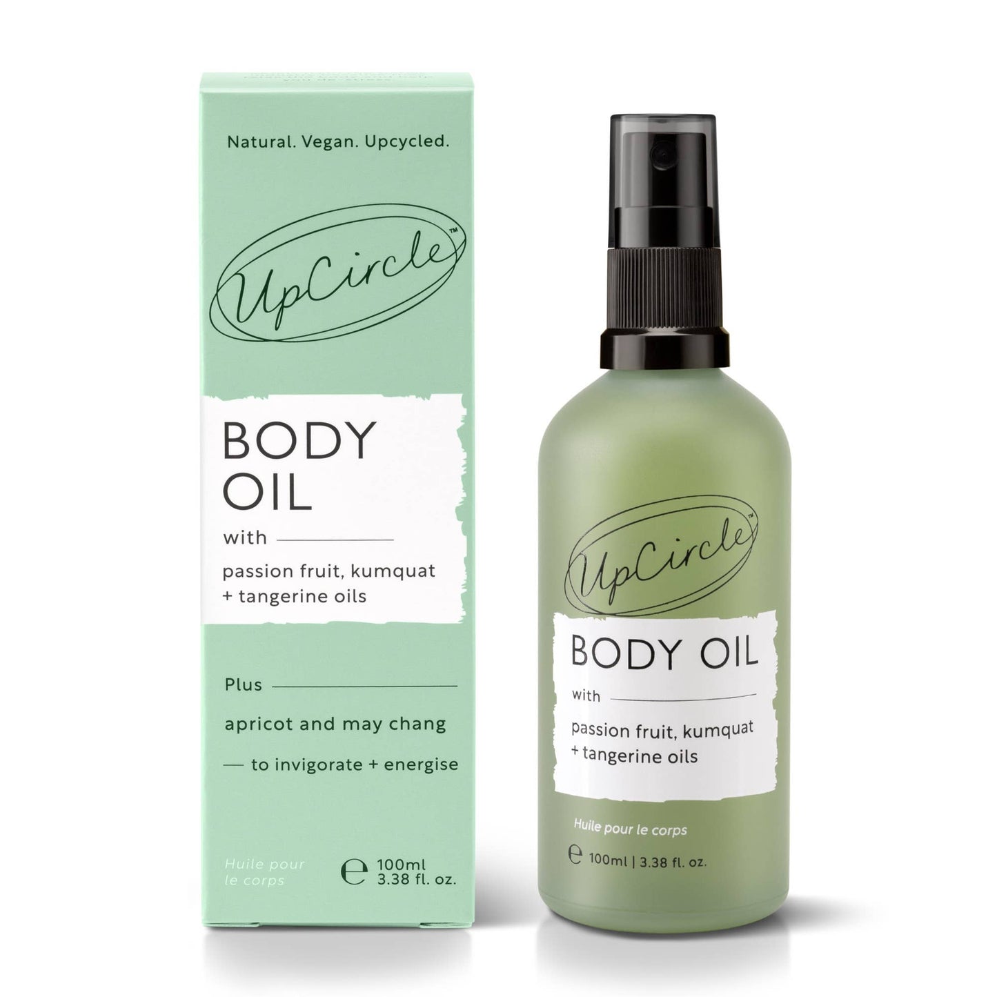 UpCircle Luxury Body Oil with Passionfruit and Tangerine