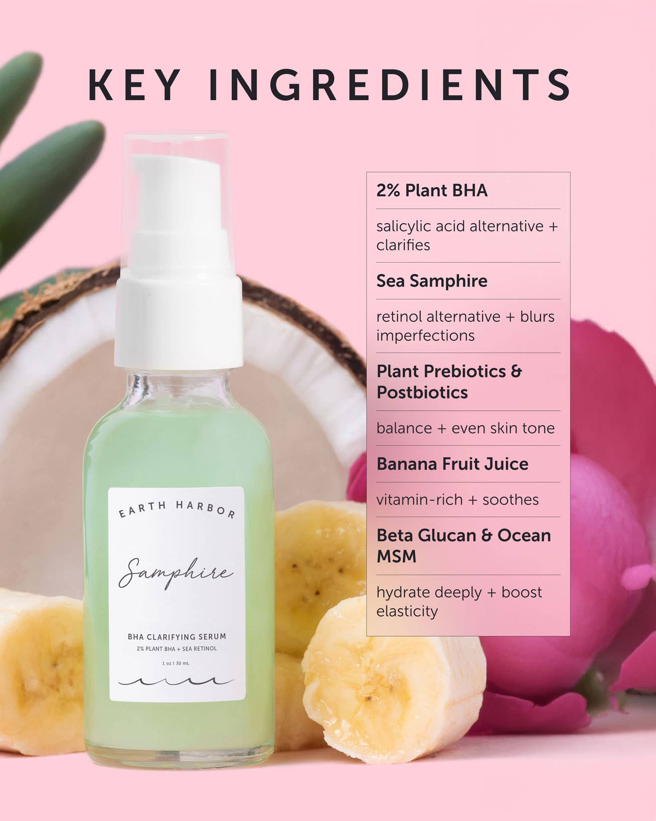 SAMPHIRE BHA Clarifying Serum: 2% Plant BHA + Sea Retinol