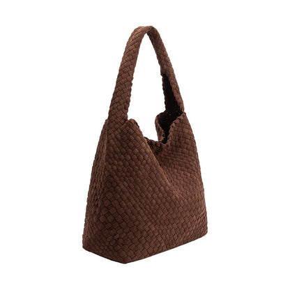 Melie Bianco Johanna Tobacco Recycled Vegan Suede Shoulder Bag