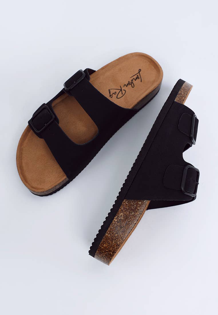 London Rag Gloriosa The Double Strap Slide Sandals