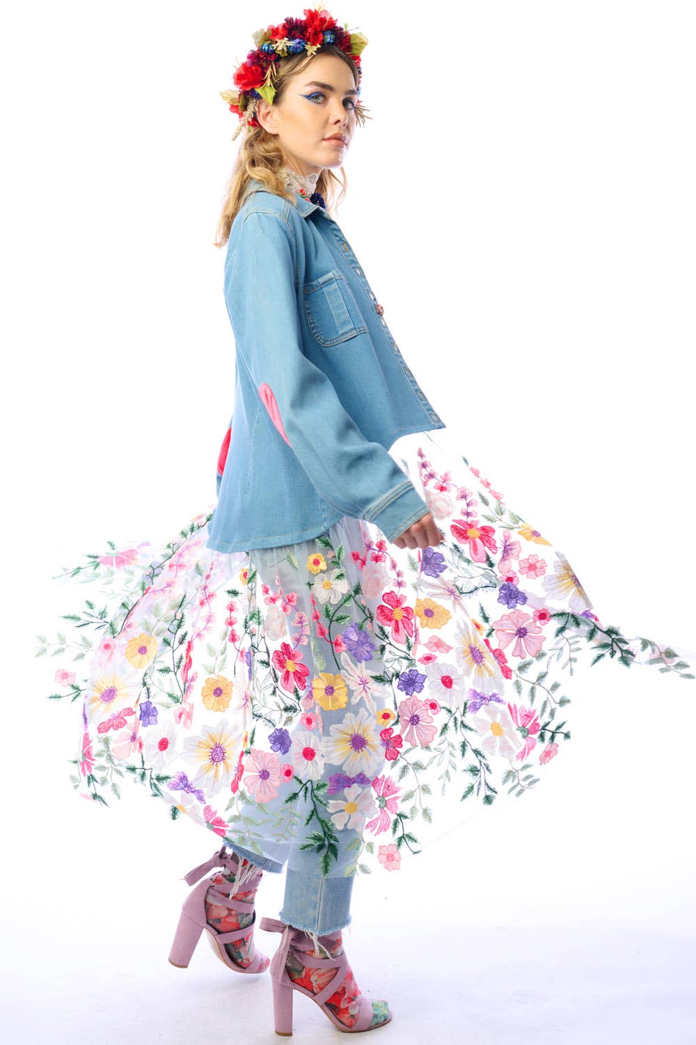 Aratta Celine Maxi Shirt | Floral Button Down | Floral Shirt Dress