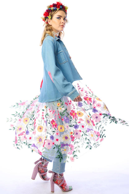 Aratta Celine Maxi Shirt | Floral Button Down | Floral Shirt Dress