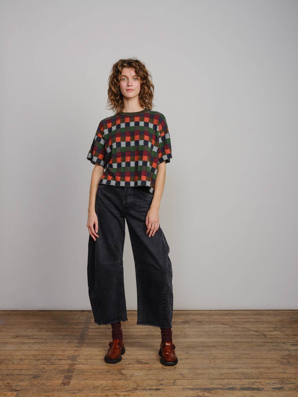 The Endery Sonia Sweater Tee in Stratus Palette