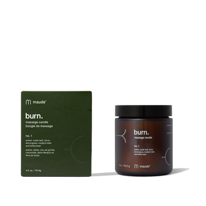 Maude Burn no. 1 - Massage Candle Amber Lemongrass Scent