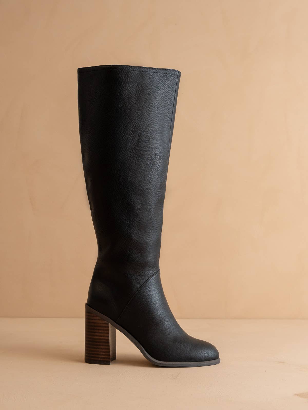 Oasis Society The Shiloh Black Knee High Block Heel Boot
