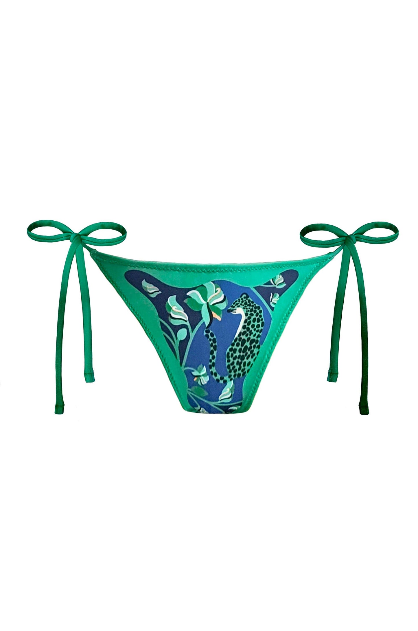 Jessie Zhao Verdant Wild Reversible Tie Side Bikini Bottom