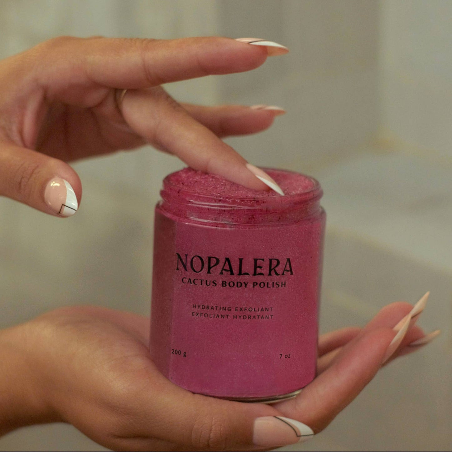 Nopalera Hibiscus Cactus Body Polish 7 oz | 198 g glass jar