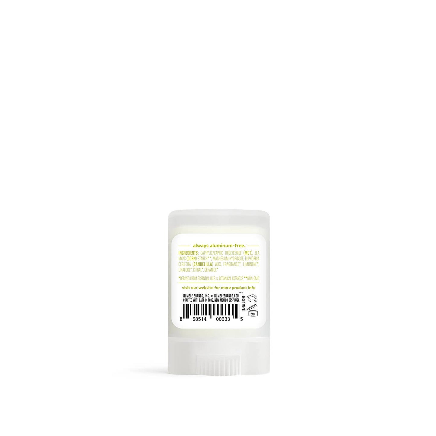 Bergamot & Ginger Vegan & Sensitive Travel Deodorant