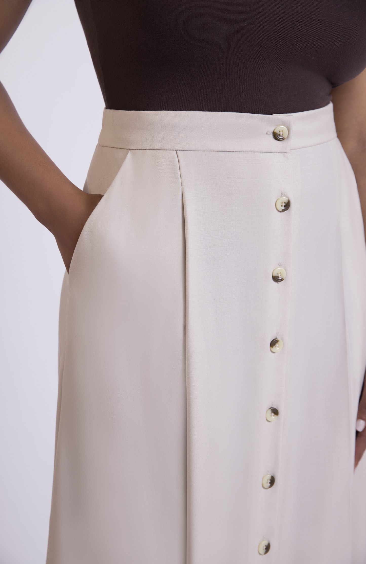The Wool Midi Skirt