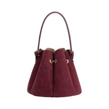 Melie Bianco Laguna Mini Burgundy Recycl Vegan Suede Top
