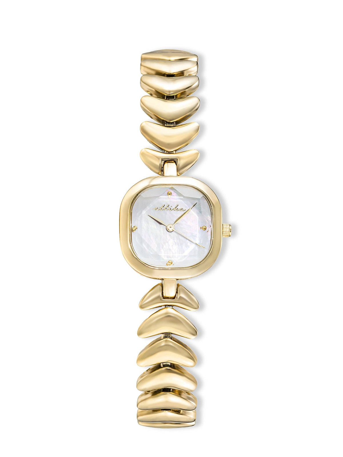 Ettika Metal Moderna Bracelet Watch in Gold