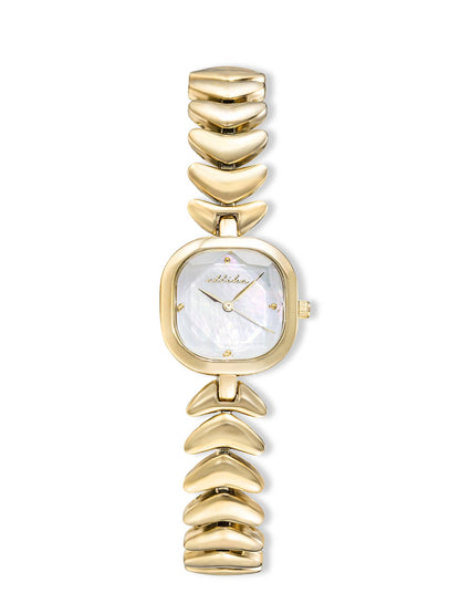 Ettika Metal Moderna Bracelet Watch in Gold