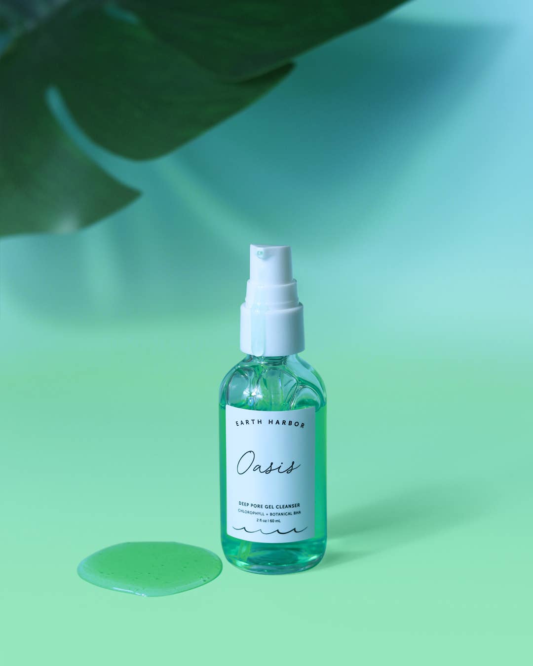 Earth Harbor Naturals OASIS Deep Pore Gel Cleanser: Chlorophyll + Botanical BHA
