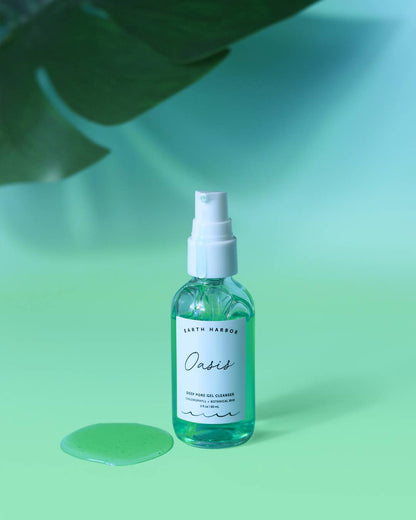 Earth Harbor Naturals OASIS Deep Pore Gel Cleanser: Chlorophyll + Botanical BHA