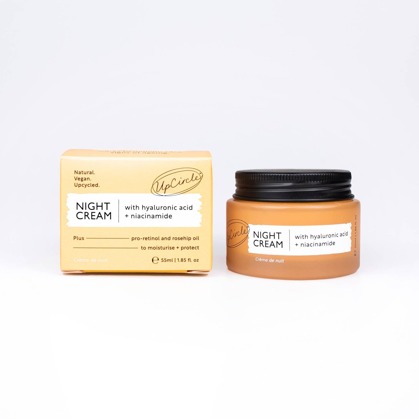 UpCircle Eco Anti-Aging Spa Night Cream with Hyaluronic Acid and Niacinamide