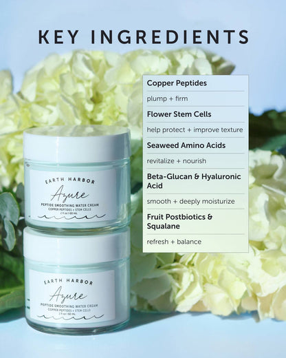Earth Harbor Naturals AZURE Peptide Smoothing Water Cream