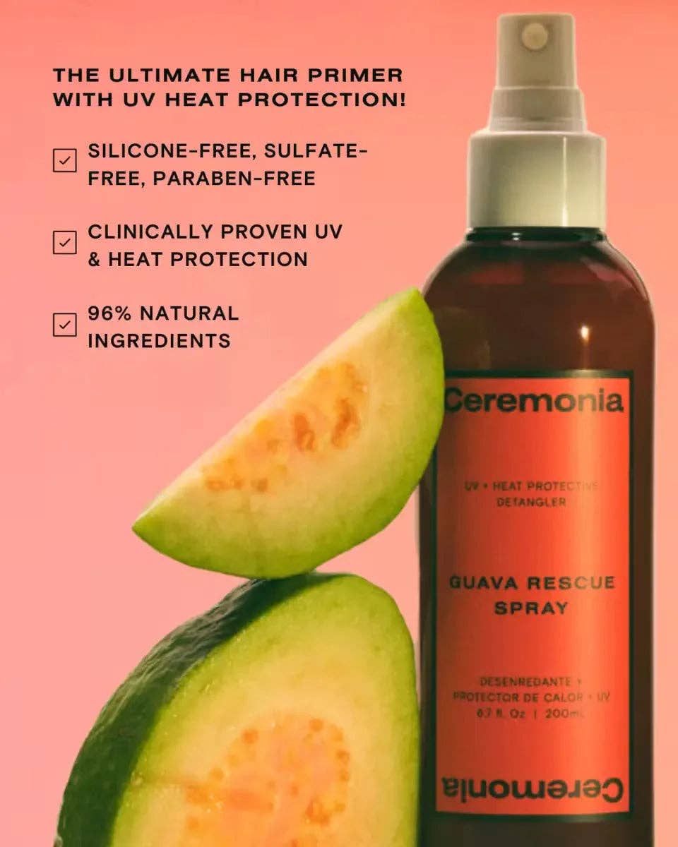 Ceremonia Guava Rescue UV and Heat Protectant Spray 6.7 fl oz