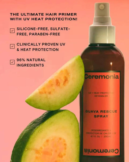 Ceremonia Guava Rescue UV and Heat Protectant Spray 6.7 fl oz
