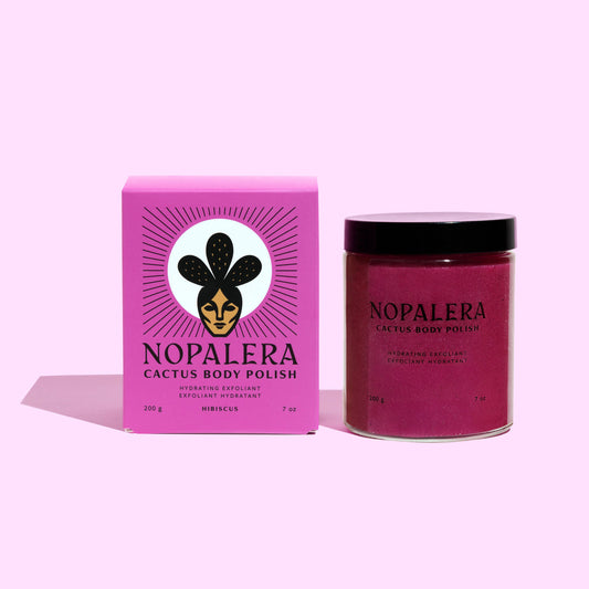 Nopalera Hibiscus Cactus Body Polish 7 oz | 198 g glass jar