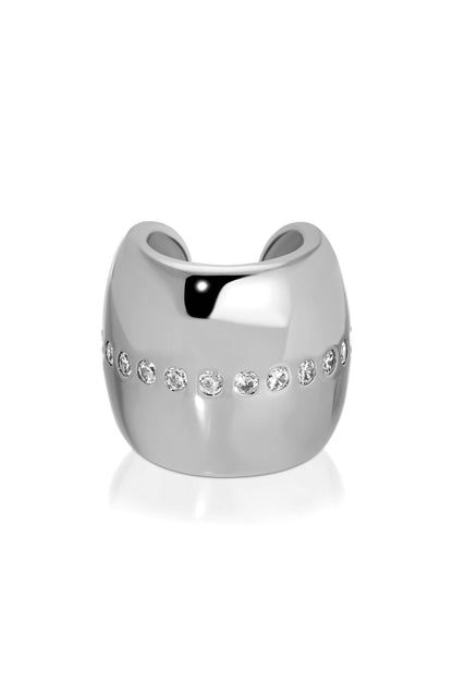 Ettika Center Crystal Line Chunky Ear Cuff