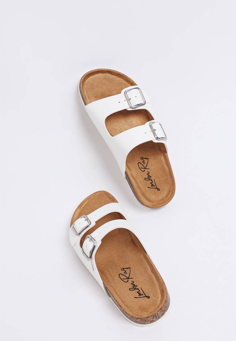 London Rag Gloriosa The Double Strap Slide Sandals