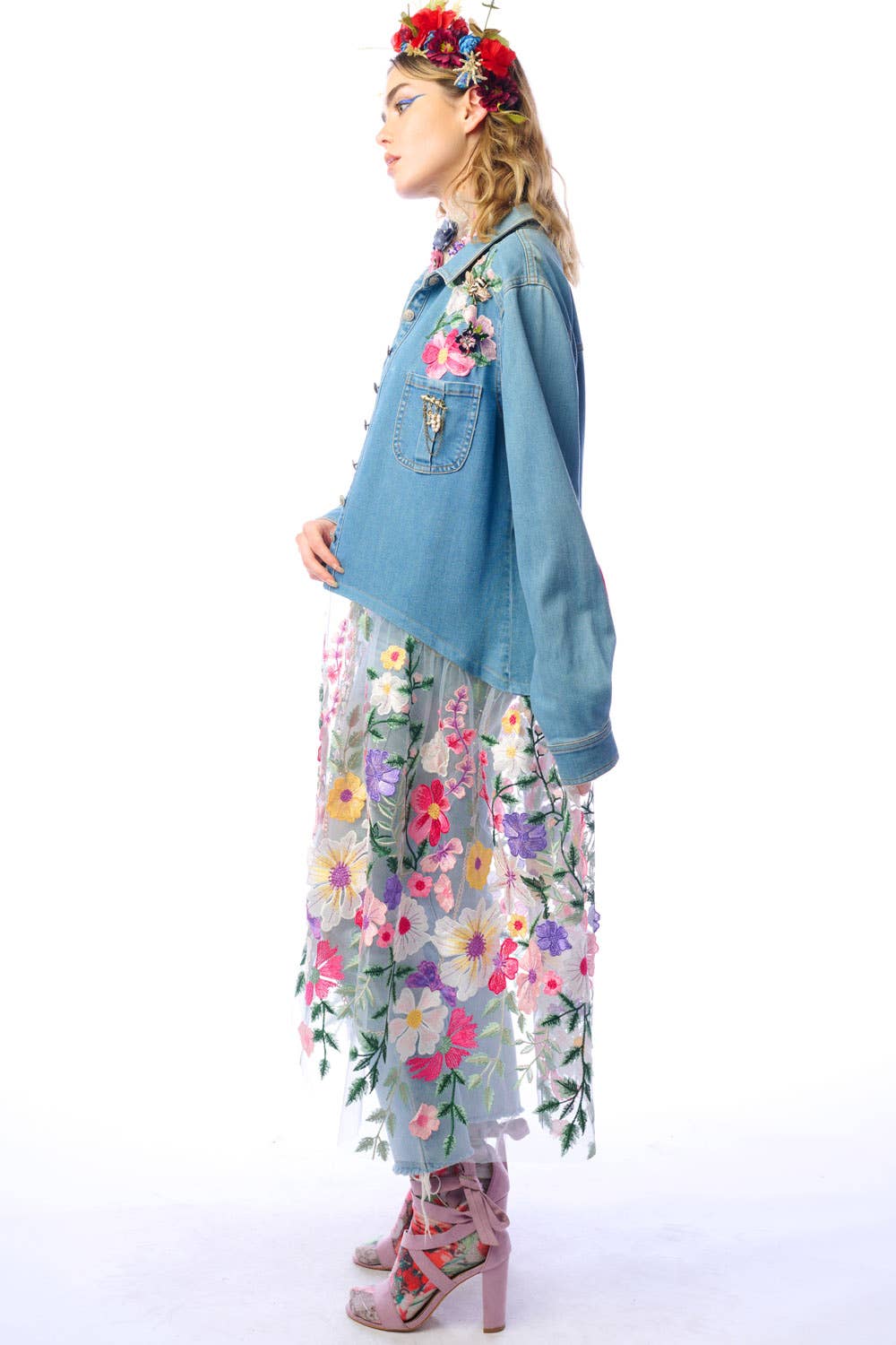 Aratta Celine Maxi Shirt | Floral Button Down | Floral Shirt Dress