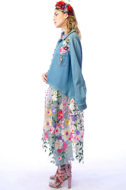 Aratta Celine Maxi Shirt | Floral Button Down | Floral Shirt Dress