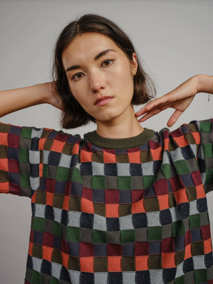 The Endery Sonia Sweater Tee in Stratus Palette