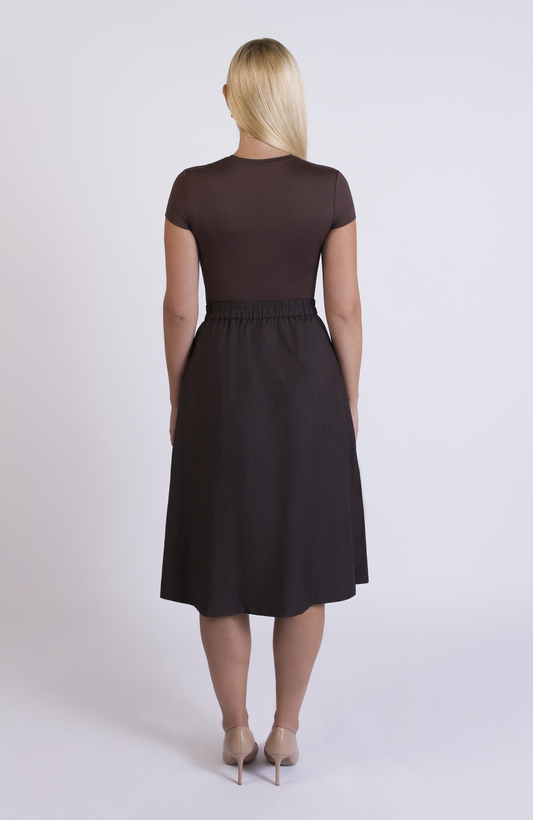 The Wool Midi Skirt