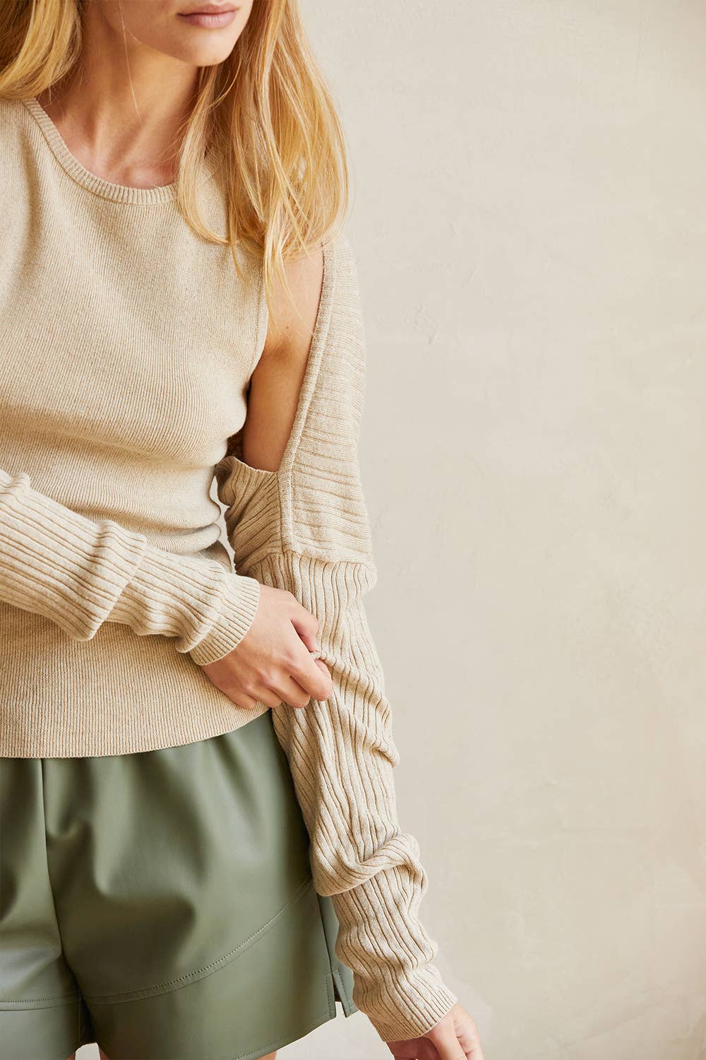 Crescent Harlyn Two Piece Bolero + Tank Linen/Cotton Set