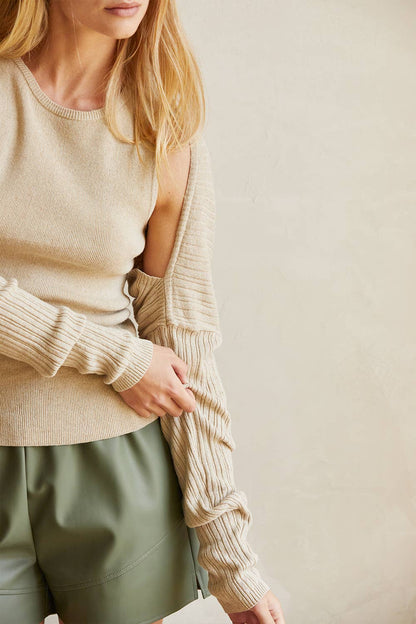 Crescent Harlyn Two Piece Bolero + Tank Linen/Cotton Set