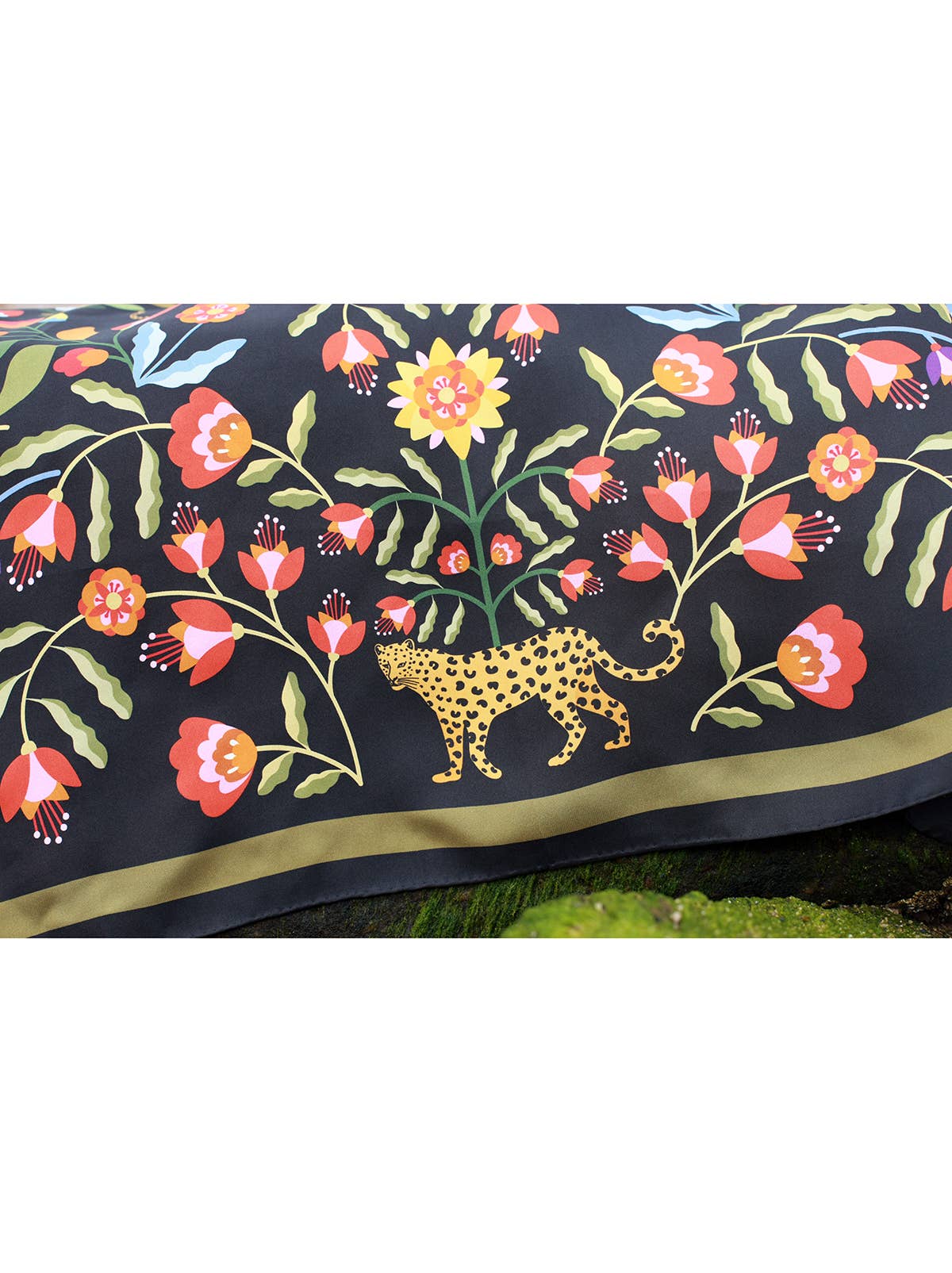 Jessie Zhao Double Sided Silk Scarf of Night Imagination