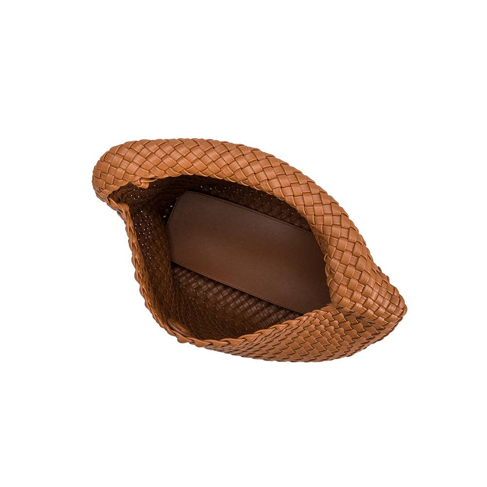 Melie Bianco Johanna Saddle Recycled Vegan Leather Shoulder Bag