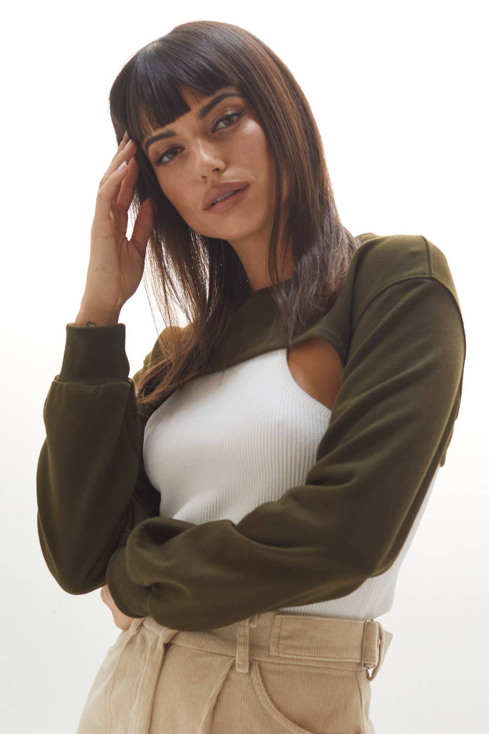Crescent Harris Cropped Sweatshirt