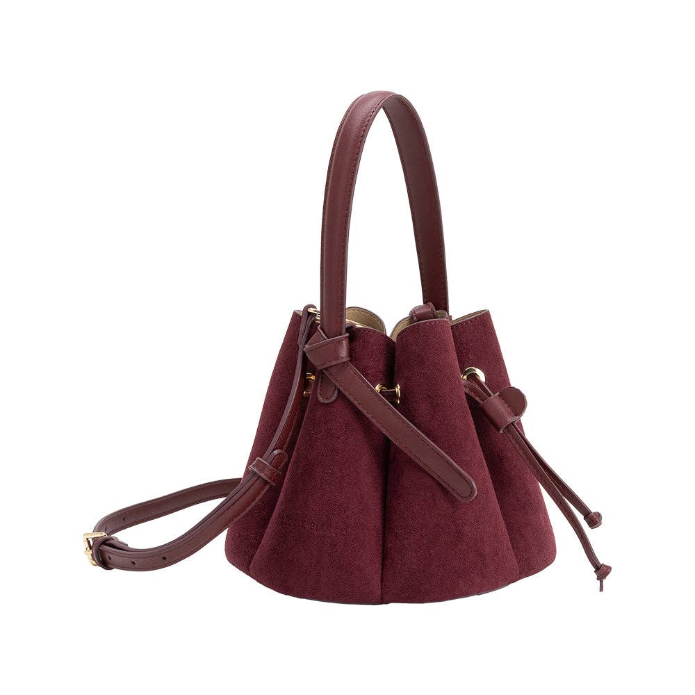 Melie Bianco Laguna Mini Burgundy Recycl Vegan Suede Top