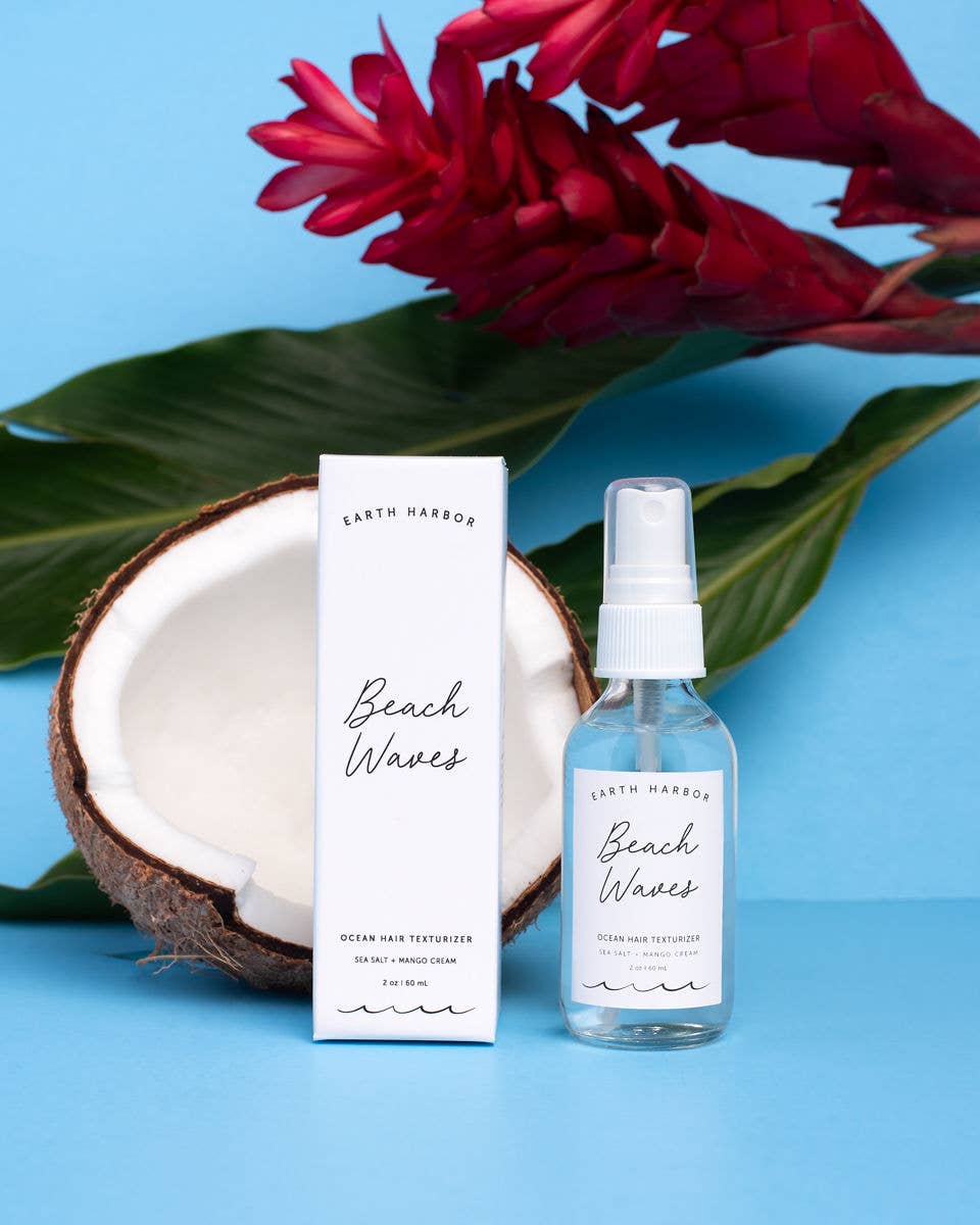 BEACH WAVES Ocean Hair Texturizer: Sea Salt + Mango Cream