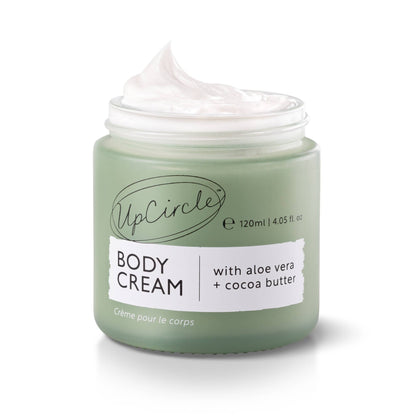 UpCircle Vegan Body Cream with Aloe Vera + Cocoa Butter for dry skin