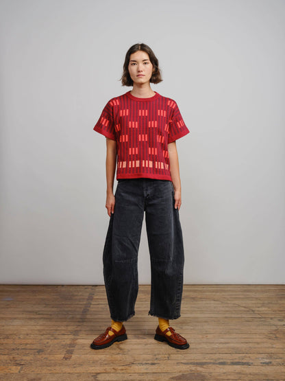 Bauhaus Short Sleeve Sweater Tee - Solstice