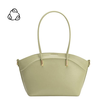 Melie Bianco Hazel Mint Recycled Vegan Leather Tote Bag