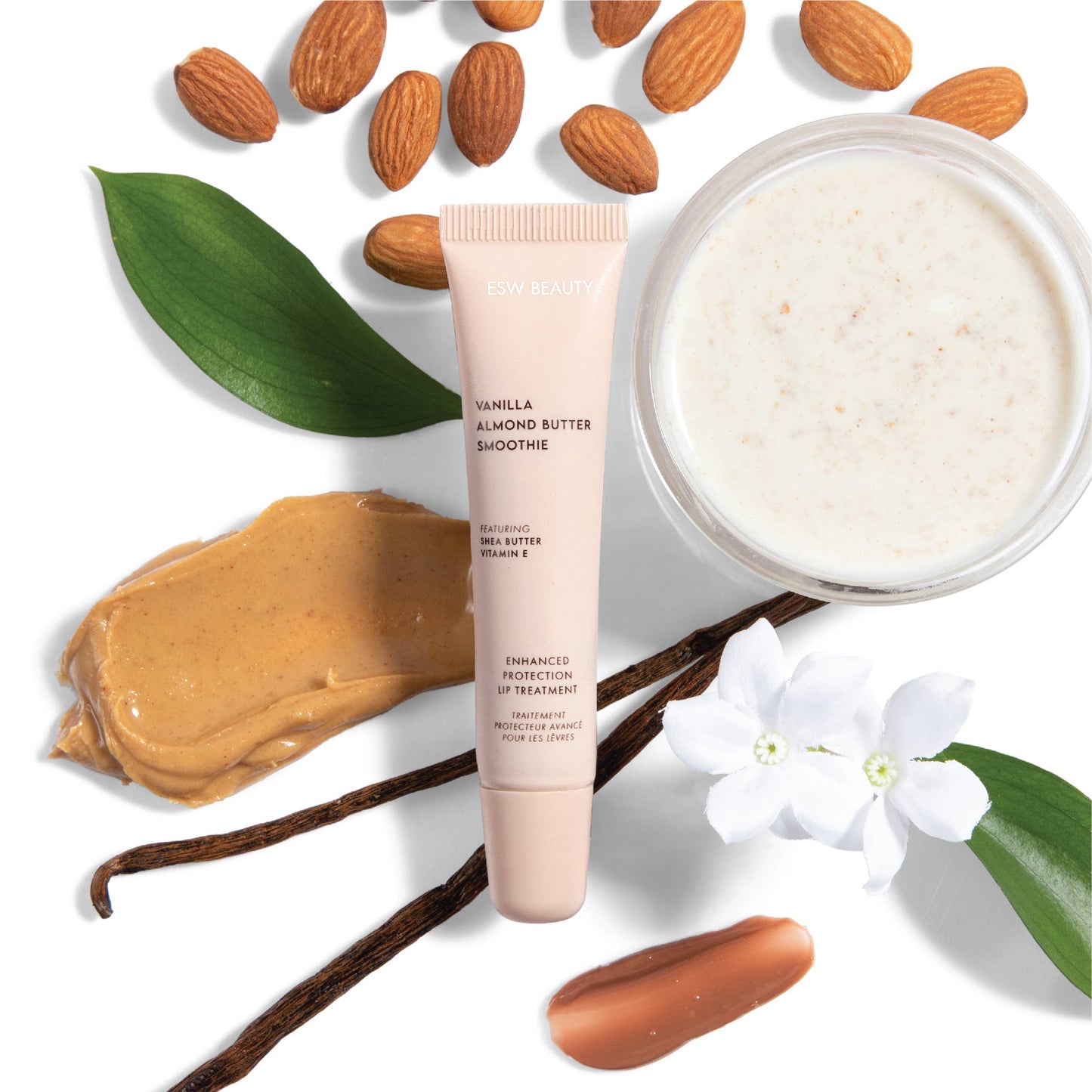 ESW Beauty Vanilla Almond Butter Smoothie Protection Lip Treatment