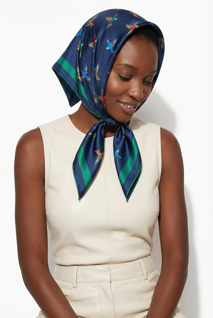 Jessie Zhao Freedom Wings Double Sided Silk Scarf
