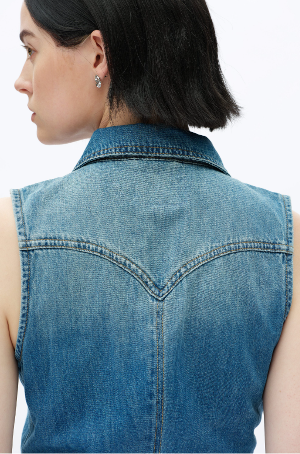 Bayeas Julia Cardigan Relaxed Fit Denim Dress