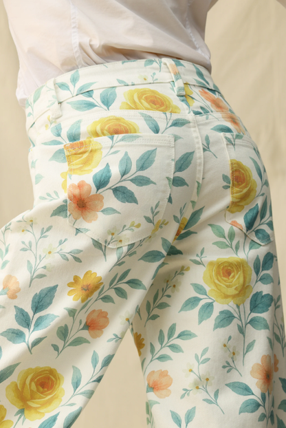 Bayeas Flora High Rise Wide Leg Woven Pants
