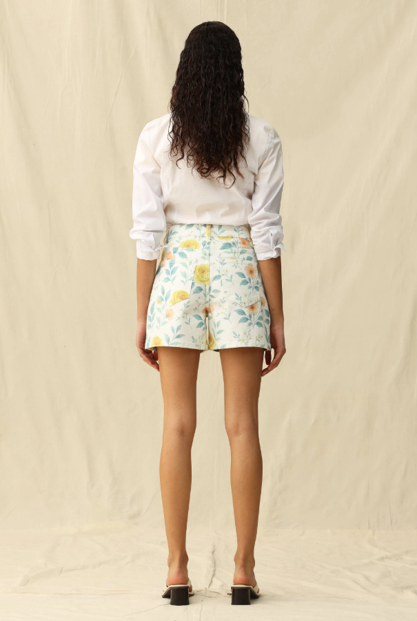 Bayeas Flora High Rise Woven Shorts
