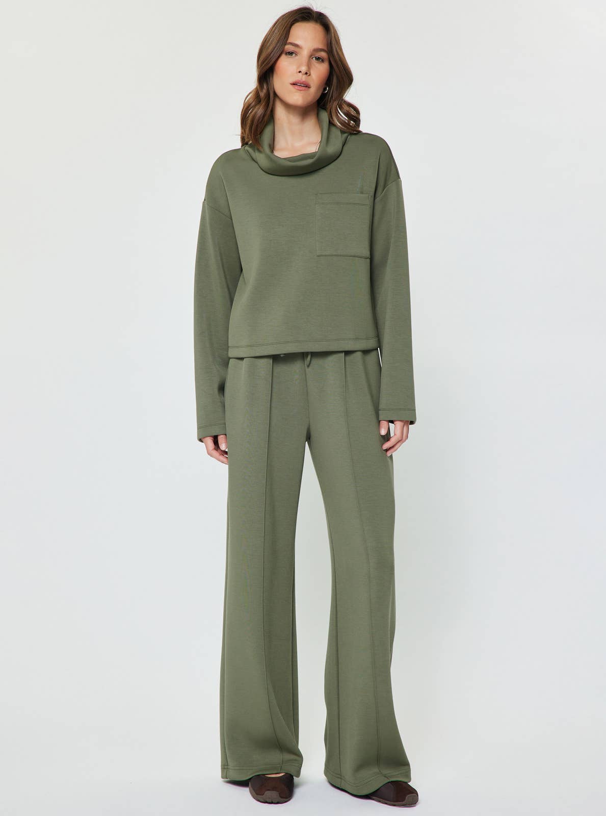 Current Air Cowl Neck Pullover Sweatshirt