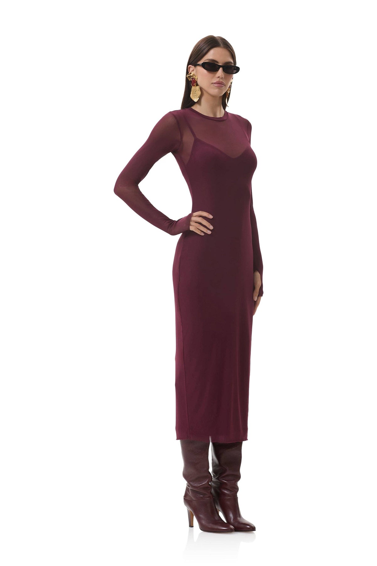 AFRM Ashland Midi Dress - Fig