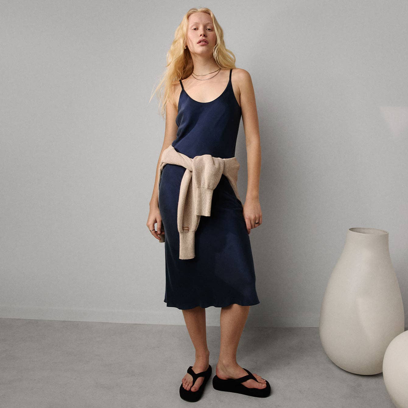 Washable Silk Bias Slip Dress